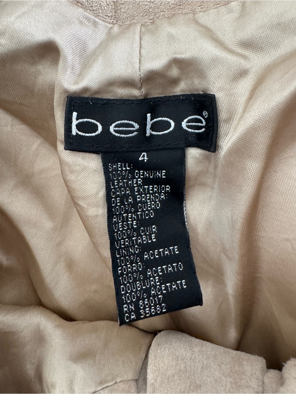 bebe Taupe Suede-Look Boot Flare Pants - Picture 3 of 4